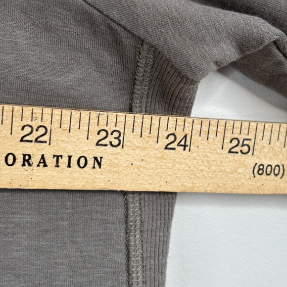 J Jill Tunic Dress XL Pima Cotton Taupe Boho Lagenlook Minimalist Classic Pocket - Picture 9 of 11